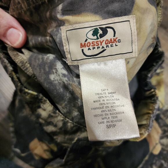Mossy Oak Camouflage Elastic Pull up Shorts size small Men 2330 - Picture 5 of 5